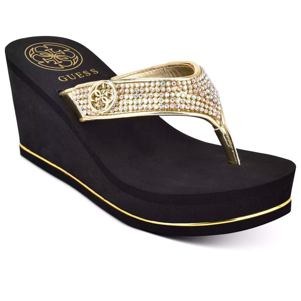 Guess Sarraly Eva Logo Wedge Sandals